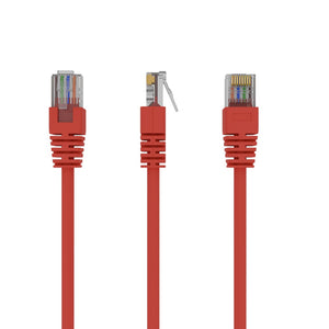 PP12-1M/R cable de red Rojo Cat5e U/UTP (UTP)