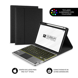 Funda Tablet KEYTAB ProBT Touchpad Ipad 10,9/11 10a/11a Gen NEGRA