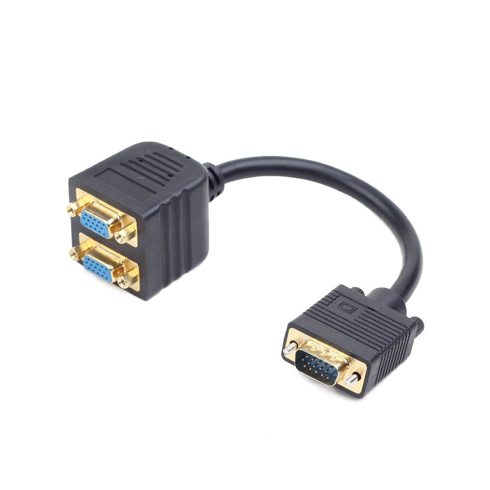 CC-VGAX2-20CM cable VGA 0,2 m VGA (D-Sub) 2 x VGA (D-Sub) Negro