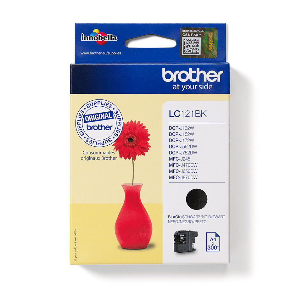 LC121BK cartucho de tinta 1 pieza(s) Original Negro