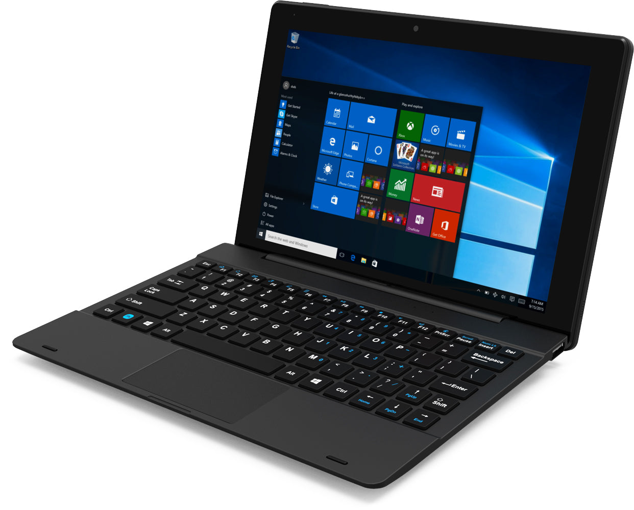 NBQ-10125ES ordenador portatil Intel Atom® x5-Z8350 Híbrido (2-en-1) 25,9 cm (10.2") Pantalla táctil HD 4 GB 64 GB eMMC Windows 10 Home Negro