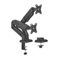 Soporte De Mesa Pro Contrapeso Giratorio E Inclinable Para Monitor/TV 9kg (3 Pivotes, 2 Brazos) De 17-32, Negro