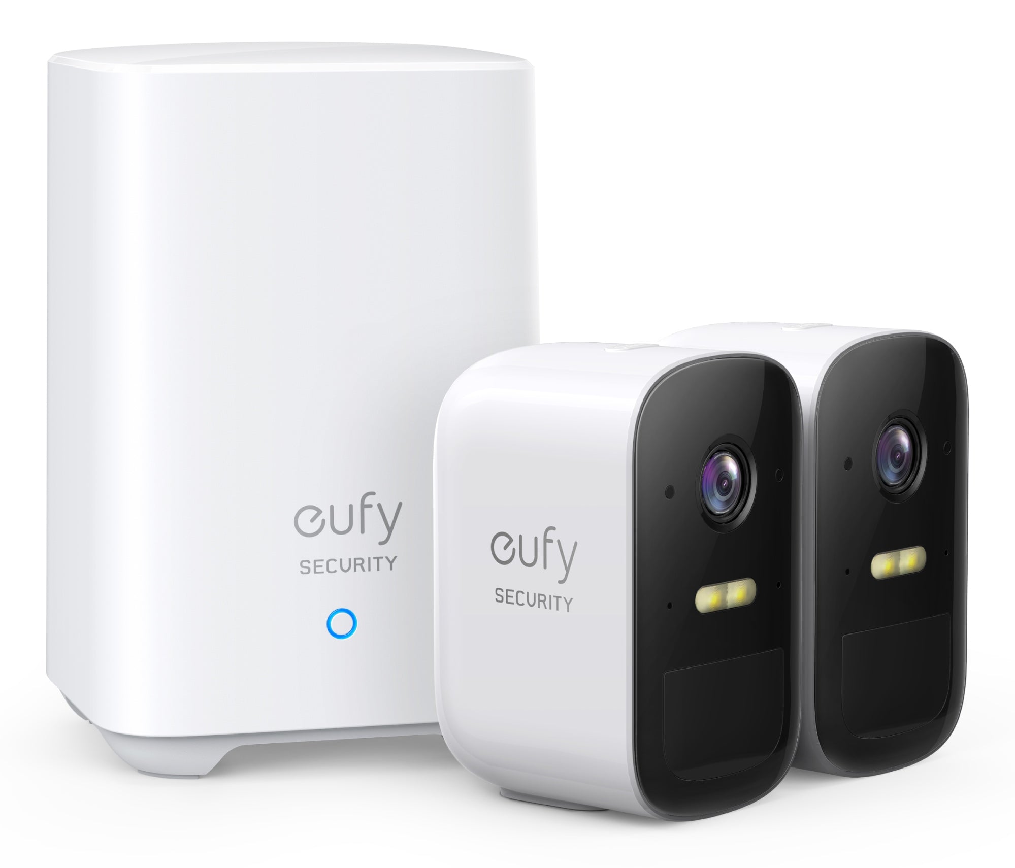 Security eufyCam 2C, Camara vigilancia WiFi Exterior, Camara de vigilancia Exterior,180 días de duración de la batería, HD 1080p, nessun Costo mensile, Conjunto de Dos cámaras