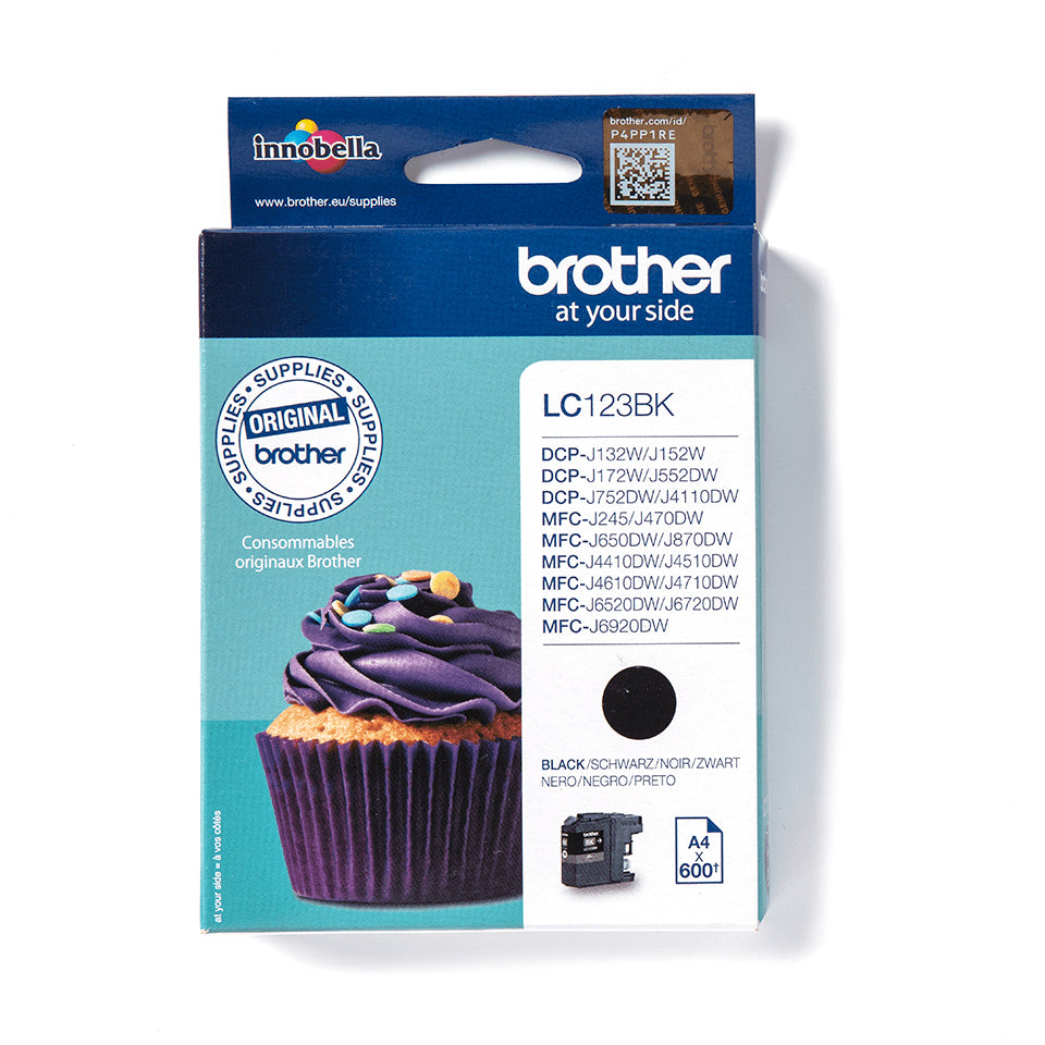 LC123BK cartucho de tinta 1 pieza(s) Original Negro