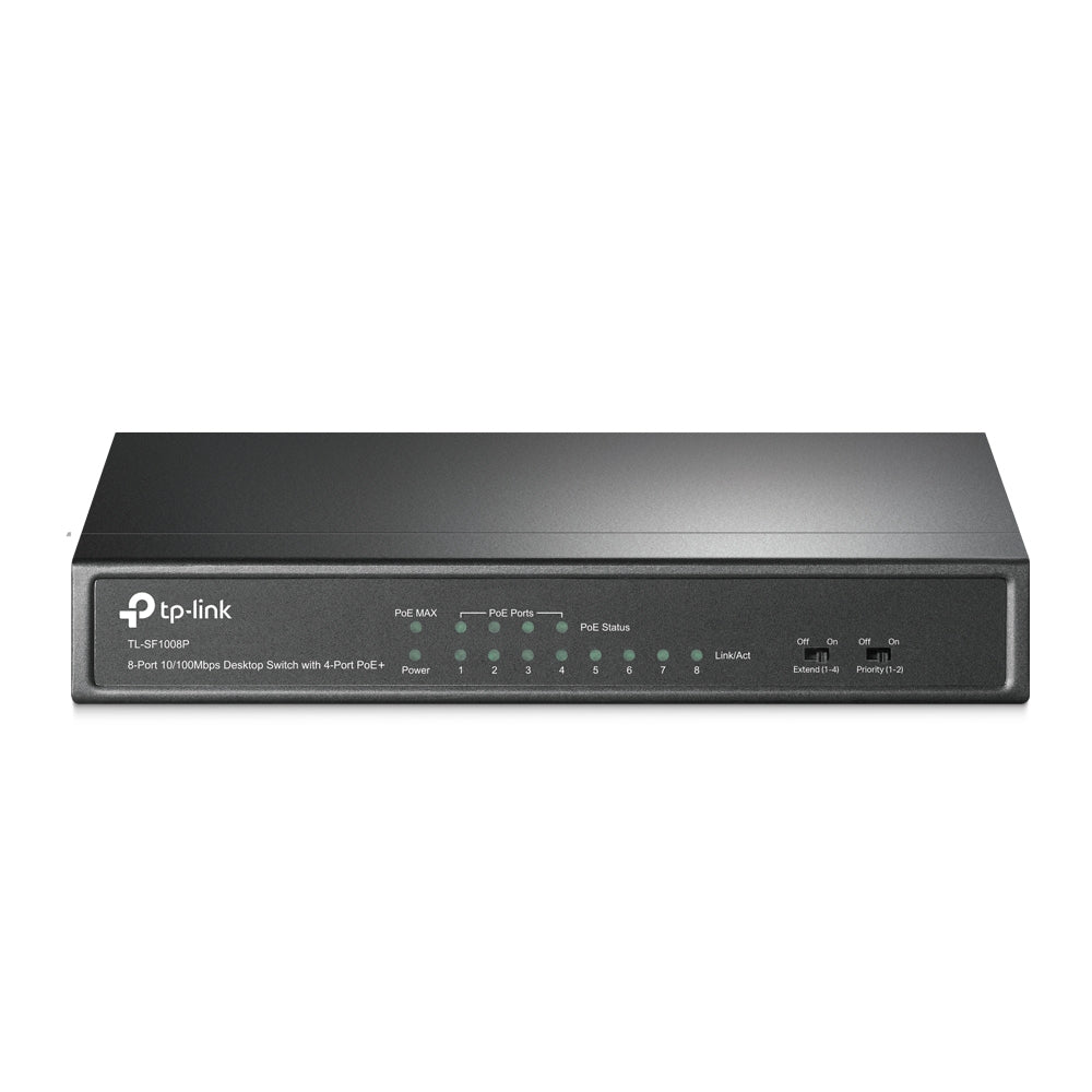 TL-SF1008P No administrado Fast Ethernet (10/100) Energía sobre Ethernet (PoE) Negro