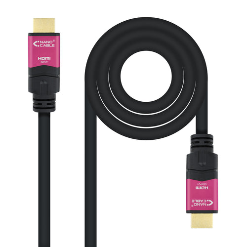 10.15.3720 cable HDMI 20 m HDMI tipo A (Estándar) Negro, Rosa