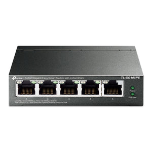 TL-SG105PE switch Gestionado L2 Gigabit Ethernet (10/100/1000) Energía sobre Ethernet (PoE) Negro