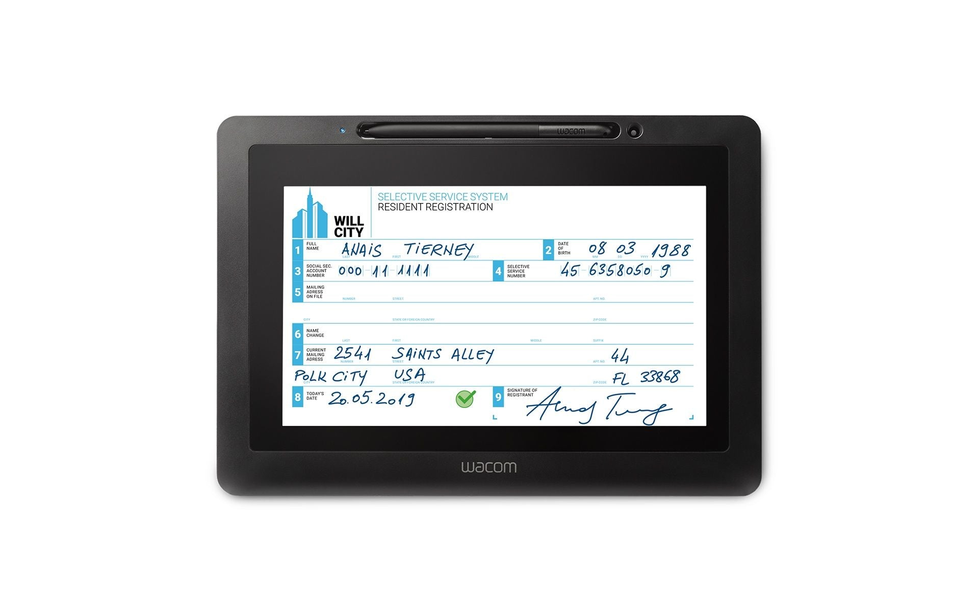 DTU-1031AX LCD 25,6 cm (10.1") Negro