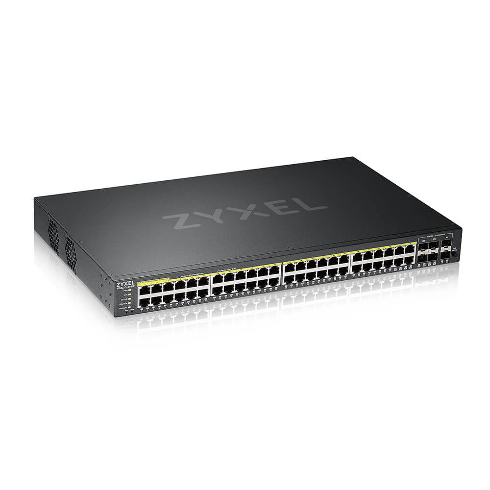 GS2220-50HP-EU0101F switch Gestionado L2 Gigabit Ethernet (10/100/1000) Energía sobre Ethernet (PoE) Negro