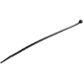 Bridas de 25cm para cables - 4 mm de ancho, 68 mm de diámetro, soportan 22 kg de tensión, de nylon, cierre automático y punta curva, 94V-2/UL, paquete de 100 - negras