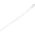 Bridas sujetacables de 15cm con perforación de montaje - 3 mm de ancho, para grupo de cables de 40 mm, soportan 18 kg de tensión, de Nylon 66, UL, paquete de 100