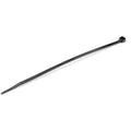 Bridas de 20cm para cables - 4 mm de ancho, 55 mm de diámetro, soportan 22 kg de tensión, de nylon, cierre automático y punta curva, 94V-2/UL, paquete de 100 - negras