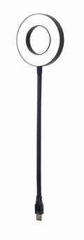NL-LEDRING-01 aparato USB Negro, Blanco Lámpara