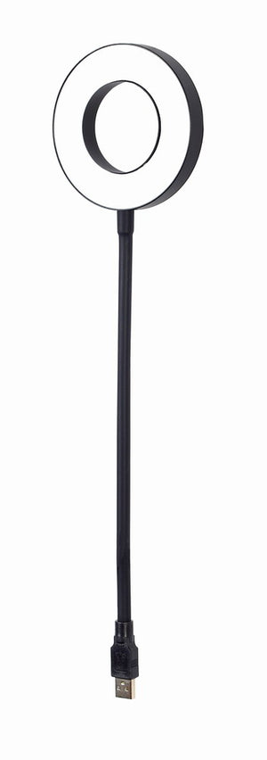 NL-LEDRING-01 aparato USB Negro, Blanco Lámpara