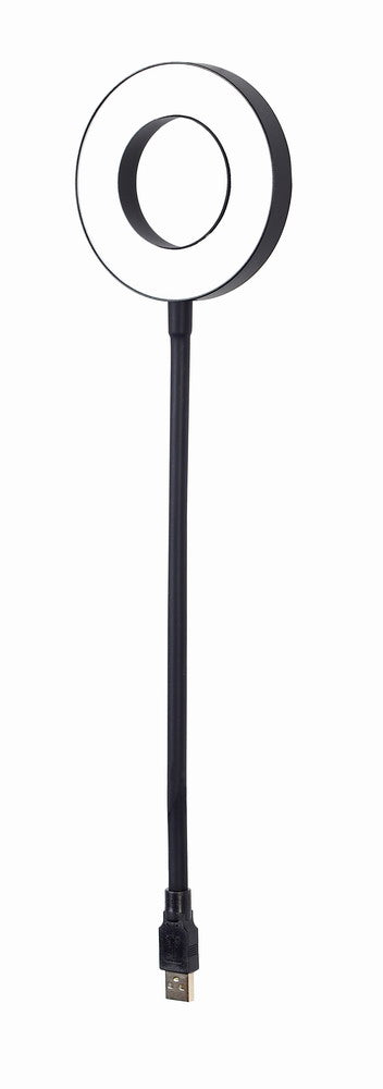 NL-LEDRING-01 aparato USB Negro, Blanco Lámpara