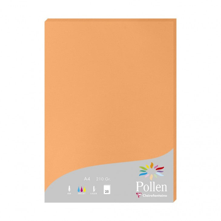 Pollen papel para impresora de inyección de tinta A4 (210x297 mm) 25 hojas Naranja