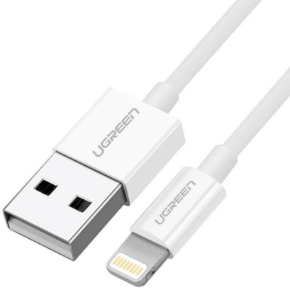 cable USB 2.0 A lightning 2m, 5V/2.4A iPhone 7 / 7plus / 6S/ 6 / 6 Plus, iPhone 5s/5c/5, iPad Mini/Mini 2, iPad 1 m Blanco