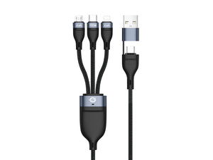 ETTA06B15 cable USB USB 2.0 1,5 m USB C USB C/Micro-USB B/Lightning Negro