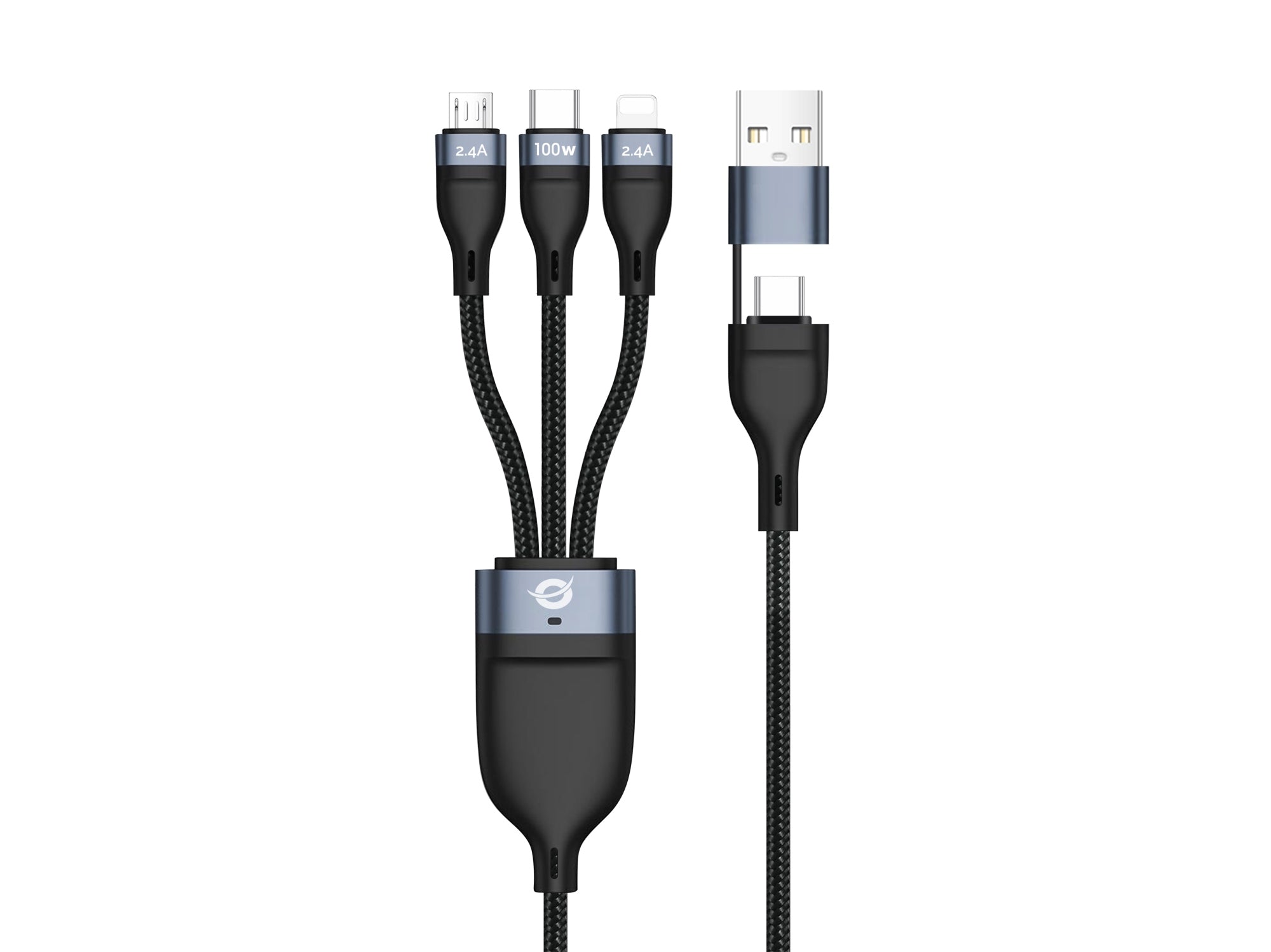 ETTA06B15 cable USB USB 2.0 1,5 m USB C USB C/Micro-USB B/Lightning Negro