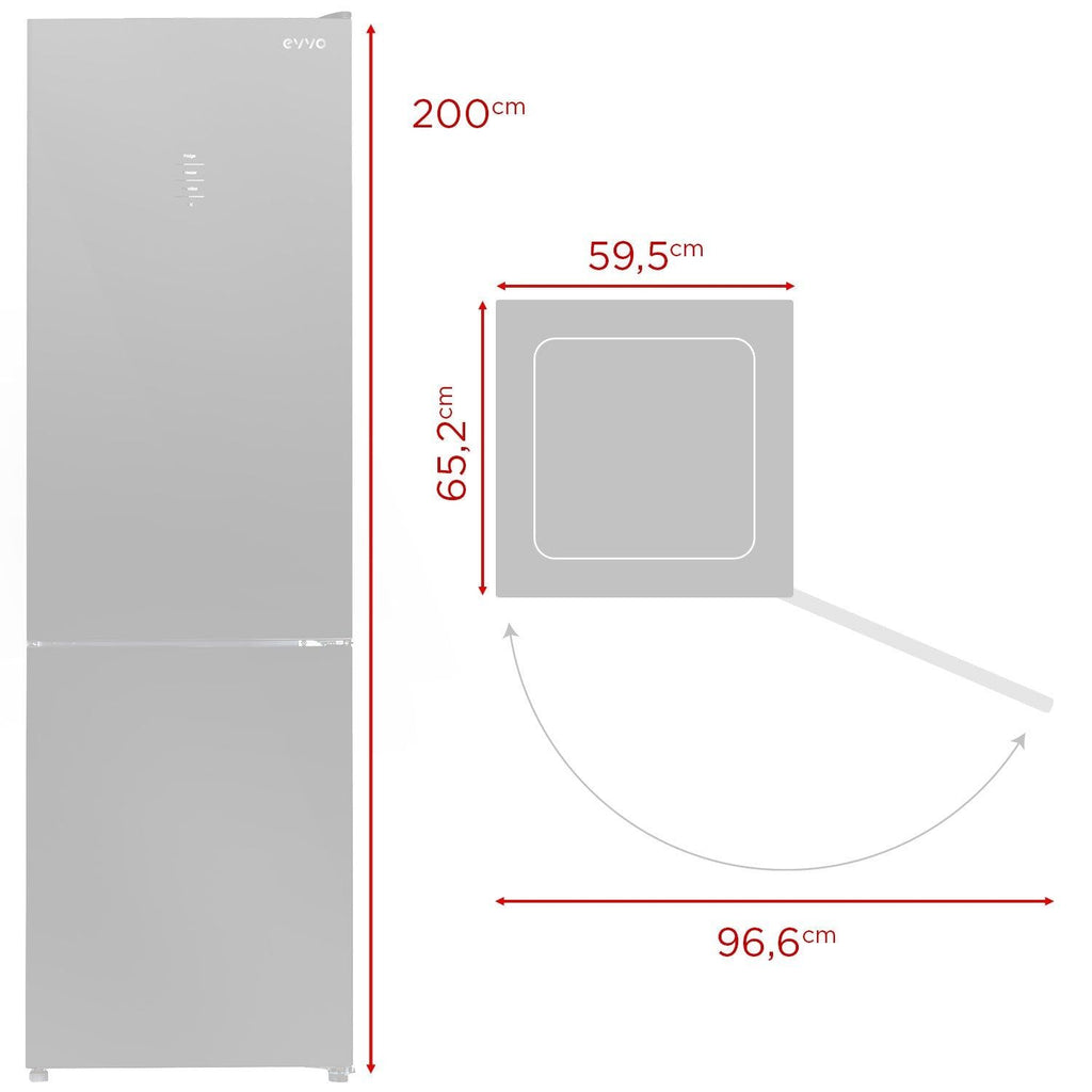 Frigor�fico Combi EVVO F60B Glass