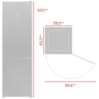 Frigor�fico Combi EVVO F60B Glass