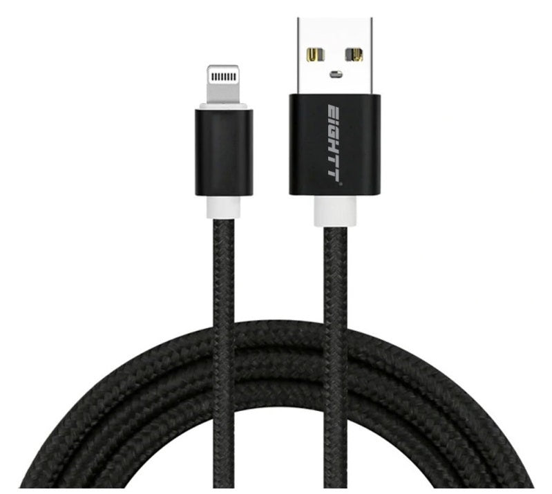 ECI-2B cable de conector Lightning 1 m Negro