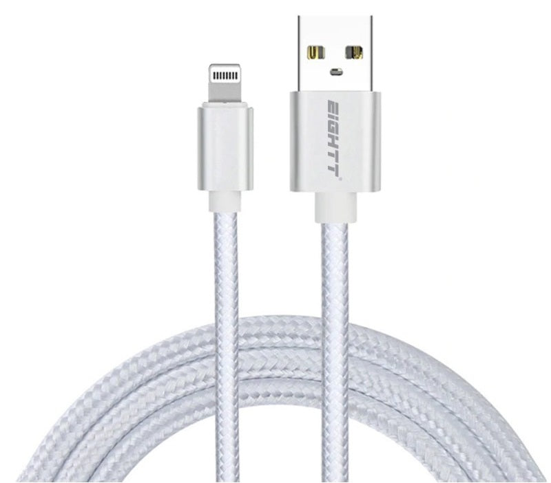 ECI-2S cable de conector Lightning 1 m Plata