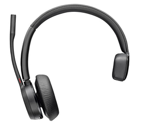 Auriculares Poly Voyager 4310 con certificación para Microsoft Teams + llave BT700 + soporte de carga