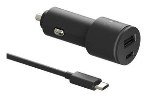 SJV102-EU cargador de dispositivo móvil Universal Negro Encendedor de cigarrillos Carga rápida Auto
