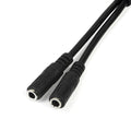 Adaptador de Auriculares con Micrófono Mini-Jack 3,5mm de 4 pines a Conectores Separados de Auriculares y de Micrófono - Conversor de 4 a 3 Posiciones y 2 Posiciones M a H