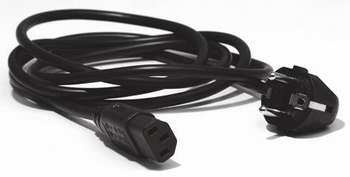 F3A225CP1.8M-P cable de transmisión Negro 1,8 m C13 acoplador Enchufe tipo F