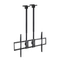 Soporte de Techo Extensible con doble mástil para Pantallas 60-120", Negro