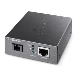 Omada TL-FC111B-20 convertidor de medio 100 Mbit/s Monomodo Negro