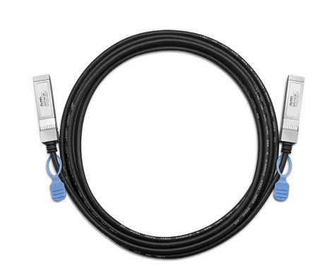 DAC10G-3M Cable de fibra óptica e InfiniBand SFP+ Negro