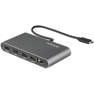 Mini Dock Thunderbolt - Docking Station Portátil HDMI 4K de 60Hz - Hub Ladrón USB-A 5Gbps - GbE - Cable de 28cm - Adaptador Multipuertos TB - Mini Replicador de Puertos