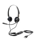 USB HEADSET WITH REMOTE CONTROL Auriculares Alámbrico Diadema USB Type-C / USB Type-A Negro