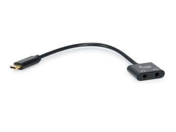 Adaptador DAC de audio USB-C a dual de 3,5 mm