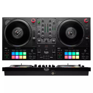 INPULSE T7 Controladora con opción de realizar scratch utilizando discos de vinilo Negro