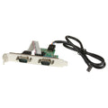 Adaptador Bracket de Placa Base Interna USB a 2 Puertos Serie - DB9 RS232