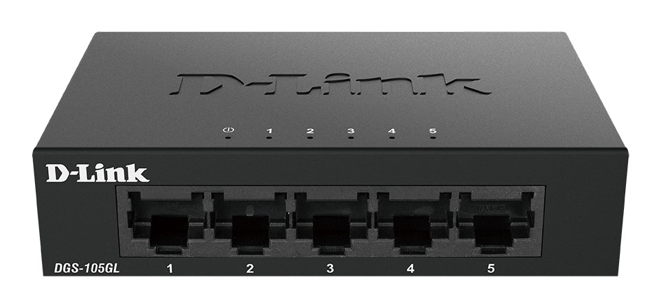 DGS-105GL No administrado Gigabit Ethernet (10/100/1000) Escritorio Negro