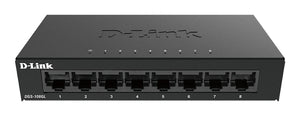DGS-108GL No administrado Gigabit Ethernet (10/100/1000) Escritorio Negro