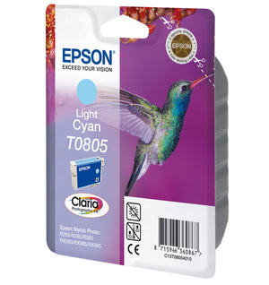 Hummingbird Singlepack Light Cyan T0805 Claria Photographic Ink