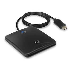 EW1055 lector de tarjeta inteligente Interior USB USB 3.2 Gen 1 (3.1 Gen 1) Negro