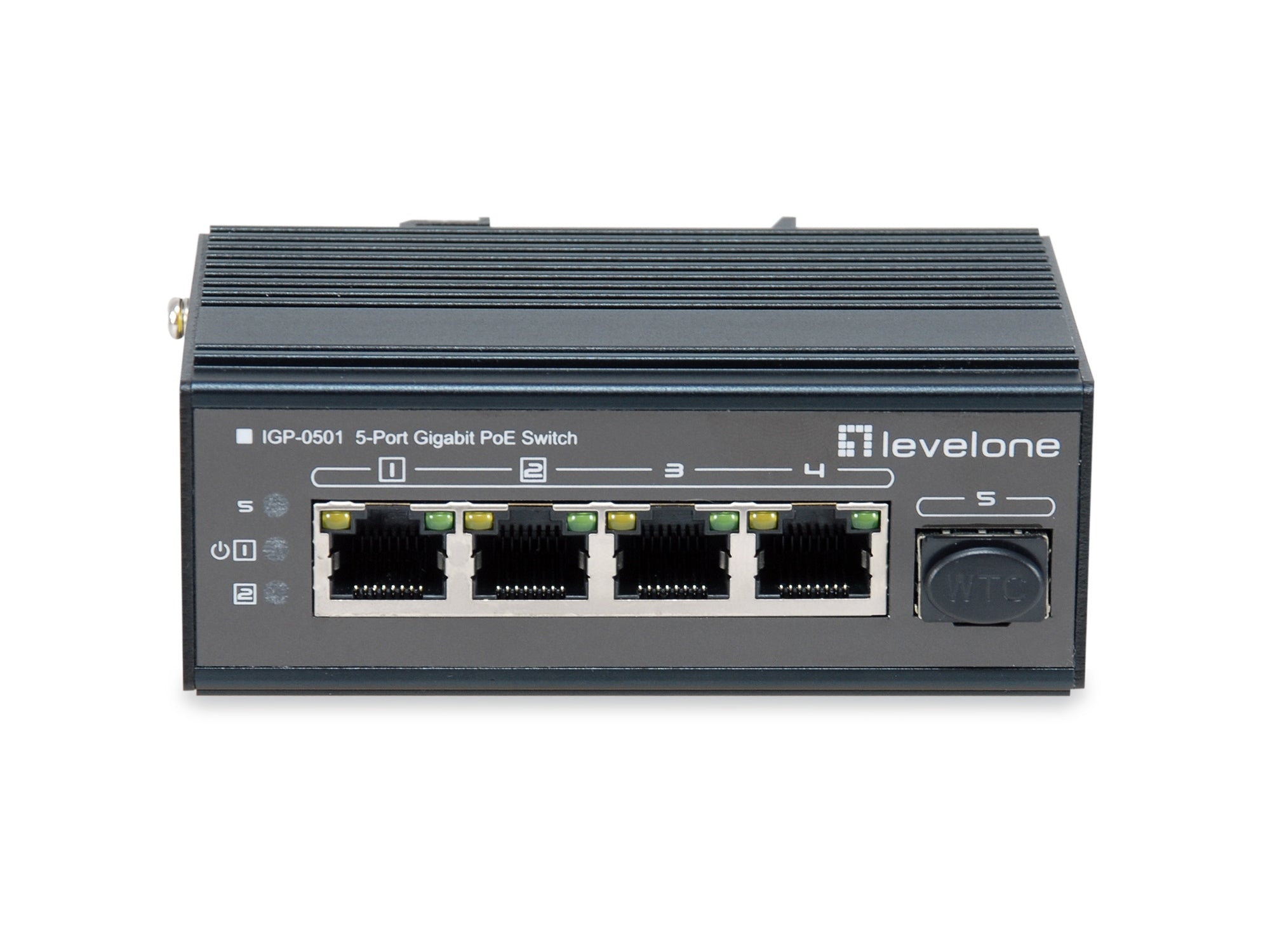 IGP-0501 switch Gigabit Ethernet (10/100/1000) Energía sobre Ethernet (PoE) Negro