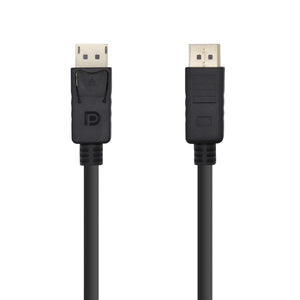 Cable Displayport V1.2 4K@60HZ, DP/M-DP/M, Negro, 5.0m
