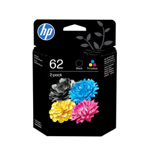 Pack de ahorro de 2 cartuchos de tinta original 62 negro/tricolor