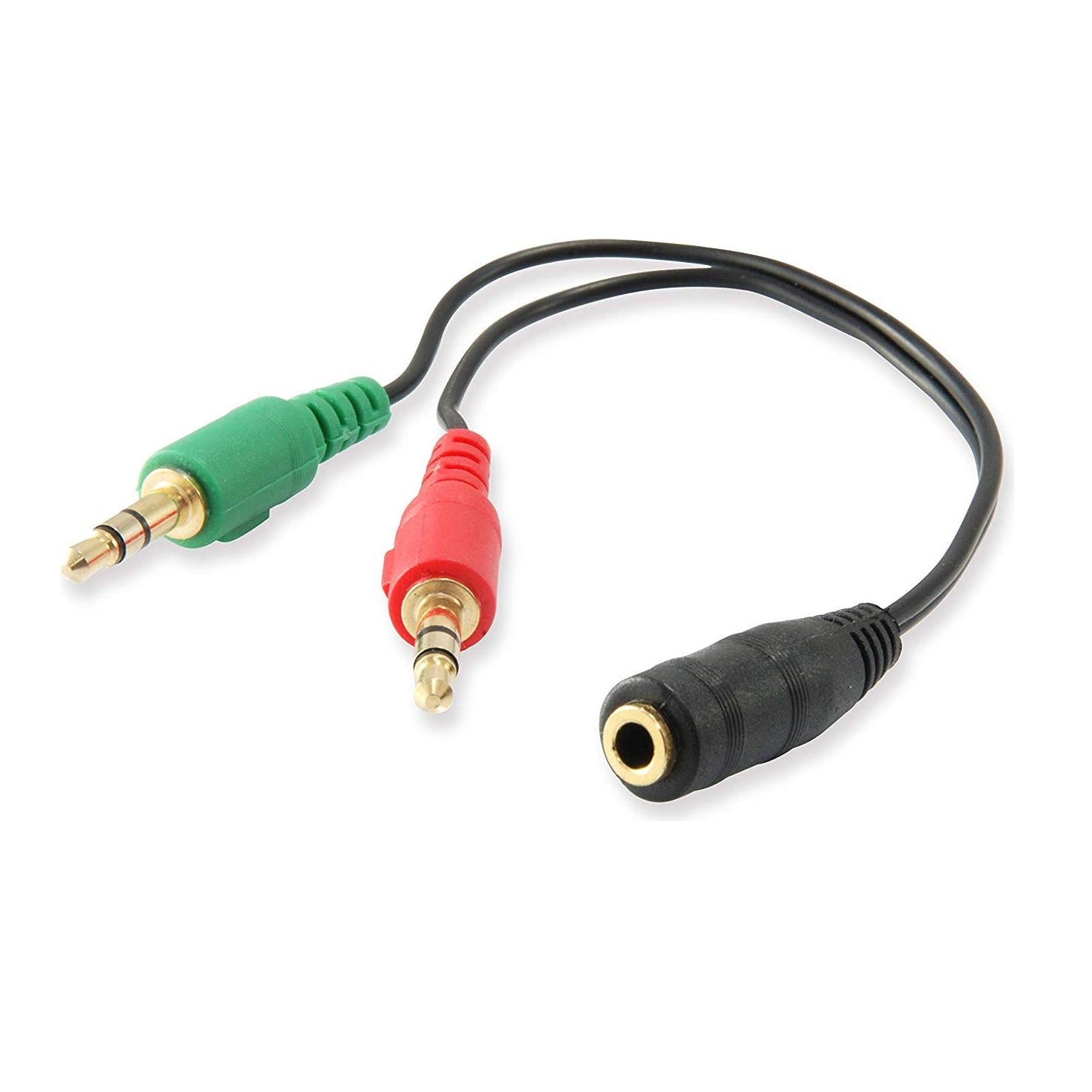 EC1642 cable de audio 0,15 m 3,5mm 2 x 3,5mm Negro, Verde, Rojo