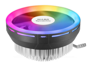 MCPU120, Disipador CPU RGB TDP 120W, Silencioso PWM 12cm, Perfil Bajo