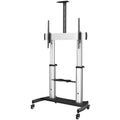 Soporte Móvil de TV - Carrito de TV de Servicio Pesado para Pantallas de 60 a 100 Pulgadas - 100kg - Soporte Universal Rodante de Piso con Altura Ajustable - con Ruedas - para Televisor (STNDMTV100)