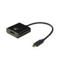 EW9825 adaptador de cable de vídeo 0,15 m USB Tipo C DisplayPort Negro